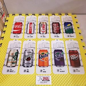 (10) royal vendors soda vending machine 12oz "can" vend label variety kit