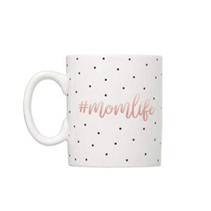 little pear mom life mug, mother's day ceramic coffee cup, gift for new and expecting moms, dishwasher safe, microwave safe, 13oz