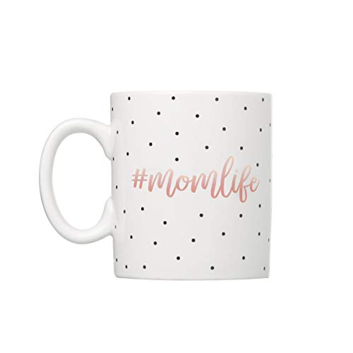 Little Pear Mom Life Mug, Mother's Day Ceramic Coffee Cup, Gift for New and Expecting Moms, Dishwasher Safe, Microwave Safe, 13oz