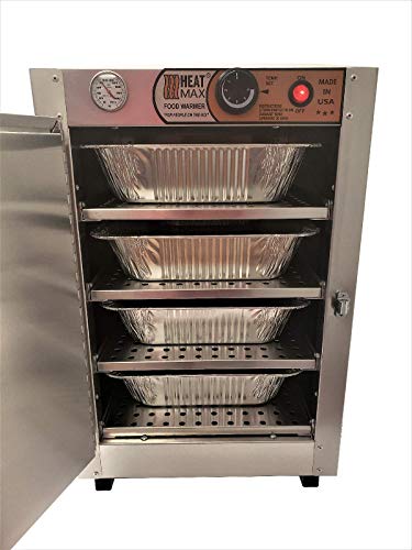 HeatMax 162224 Party Catering Full Size 3.25" Tall Pans Hot Box Food Warmer, NSF/UL Certified Great for Schools and Churches - Made in USA with Service and Support