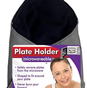 Microwavable Heat Resistant Plate Holder Cozy Protects Hands and Fingers From Hot Dishes. Microwave and Washing Machine Safe Hugger For Heating Soup or Leftover Meals To Eat Dinner and Watch TV