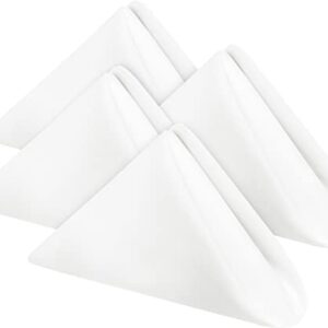 Utopia Home [24 Pack, White] Cloth Napkins 17x17 Inches, 100% Polyester Dinner Napkins with Hemmed Edges, Washable Napkins Ideal for Parties, Weddings and Dinners