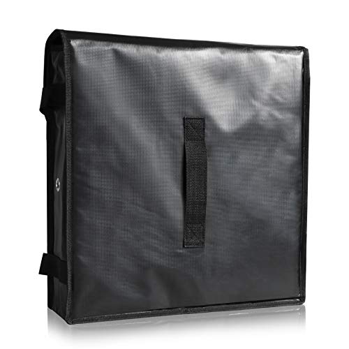 New Star Foodservice 51100 Insulated Pizza Delivery Bag, 18" by 18" by 5", Black