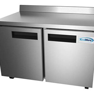 KoolMore FWT-2D-12C Commercial, Freezer Double Door, Stainless Steel