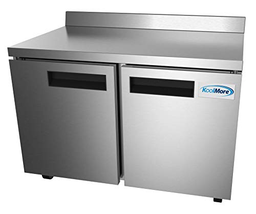 KoolMore FWT-2D-12C Commercial, Freezer Double Door, Stainless Steel