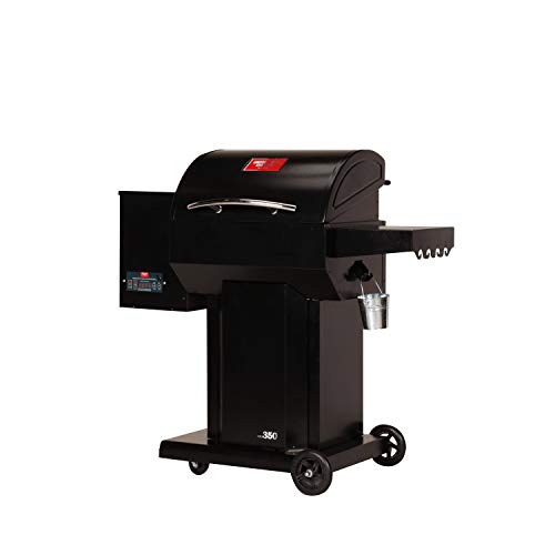 UNITED STATES STOVE CO Pellet Grill, Hooch USG350, Black