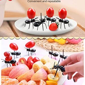 Ant Toothpicks Fruit Dessert Fork (24Pcs) – OOTSR Reusable Ant Food Pick Animal Appetizer Forks for Snack Cake Dessert with Storage Box for Kitchen Baby Shower Wedding Birthday Party