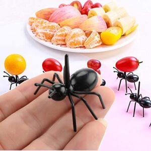 Ant Toothpicks Fruit Dessert Fork (24Pcs) – OOTSR Reusable Ant Food Pick Animal Appetizer Forks for Snack Cake Dessert with Storage Box for Kitchen Baby Shower Wedding Birthday Party