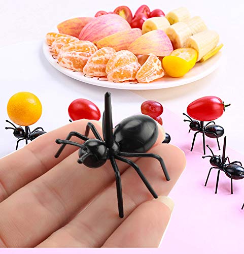 Ant Toothpicks Fruit Dessert Fork (24Pcs) – OOTSR Reusable Ant Food Pick Animal Appetizer Forks for Snack Cake Dessert with Storage Box for Kitchen Baby Shower Wedding Birthday Party