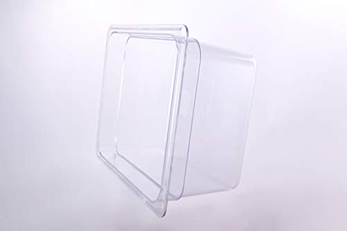 Hakka 1/2 Size Polycarbonate Food Pans,4"Deep,Clear - Pack of 6