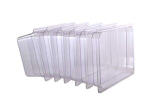 hakka 1/2 size polycarbonate food pans,4"deep,clear - pack of 6