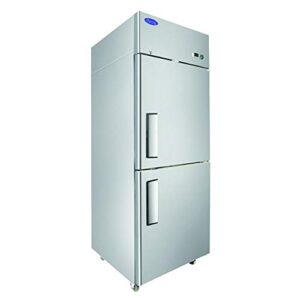 atosa mbf8010gr single section reach-in refrigerator with right hinged half doors