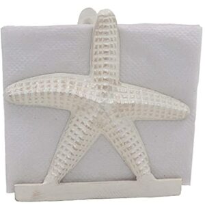 THDC Nautical Napkin Holder, Lunch, Dinner, Nautical Collection Napkin Holder, Made Of Metal (Star Off-White)