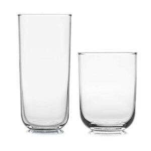 Libbey Polaris 16-Piece Tumbler and Rocks Glass Set, Axis