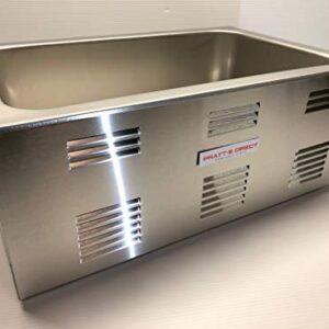 Portable Commercial Hot Dog Cooker and Bun Warmer Steamer for Food Truck and Trailer Concessions 2 Compartment