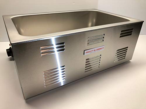 Portable Commercial Hot Dog Cooker and Bun Warmer Steamer for Food Truck and Trailer Concessions 2 Compartment