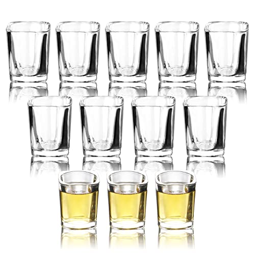 Ruckae 12-Pack Heavy Base Shot Glasses,2-Ounce Clear Shot Glasses Set