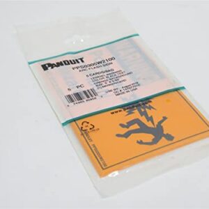 Panduit PPS0305W2100; Bag-5; Arc Flash Signs; 3.5" W x 5" H