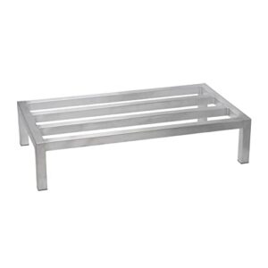 winco asdr-1448, 48" x 14" x 8" aluminum dunnage rack, commercial grade off-floor storage rack, nsf certified