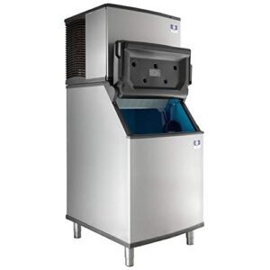 manitowoc idt0450a ice cube machine, dice, air cooled w/ d570 storage bin, 30", 450 lbs/day, 115v/60hz