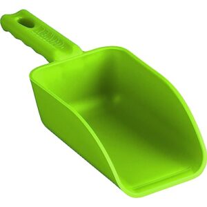vikan remco 630077 color-coded plastic hand scoop - bpa-free food-safe kitchen utensils, restaurant and food service supplies, 16 oz, lime