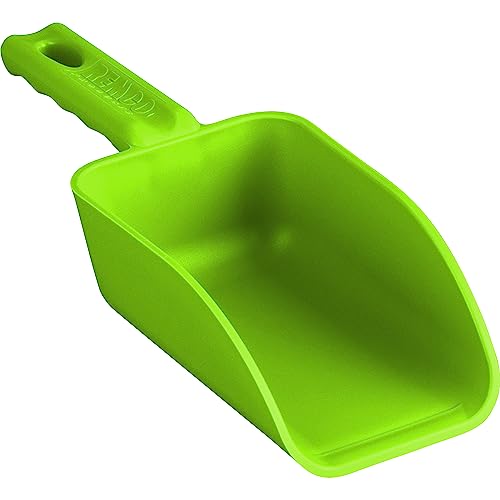 Vikan Remco 630077 Color-Coded Plastic Hand Scoop - BPA-Free Food-Safe Kitchen Utensils, Restaurant and Food Service Supplies, 16 oz, Lime