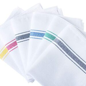 Simpli-Magic 79165 Kitchen Towels, Pack of 15, Towels, 15" x 26", Herringbone Multi-Color