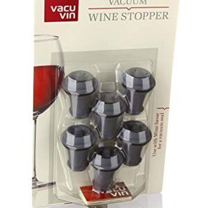 Vacu Vin Wine Saver Vacuum Stoppers Set of 6 – Grey (Limited Edition)