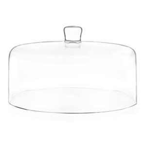 galashield glass cake dome, cake cover lid for freshness and display | 12" diameter