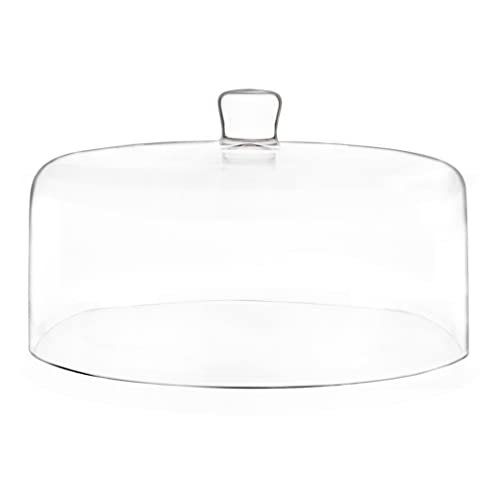 Galashield Glass Cake Dome, Cake Cover Lid for Freshness and Display | 12" Diameter