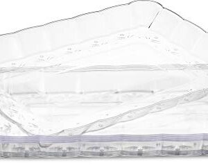 Plasticpro Plastic Serving Trays - Serving Platters Rectangle 9X13 Disposable Party Dish Crystal Clear Pack of 4