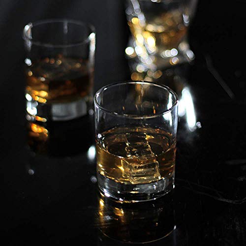 KGnB Whiskey Glasses,Set of 2,11 oz,Premium Scotch Glasses,Bourbon Glasses for Cocktails,Rock Style Old Fashioned Drinking Glassware,Perfect for Father's Day,Party,Bars,Gift, Restaurants and Home