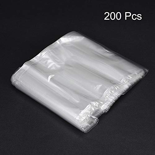 uxcell Shrink Wrap Bags, 9 x 5 inch 200pcs Shrinkable Wrapping Packaging Bags Transparent Industrial Packaging Sealer Bags