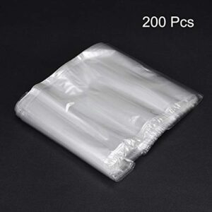 uxcell Shrink Wrap Bags, 10 x 6 inch 200pcs Shrinkable Wrapping Packaging Bags Transparent Industrial Packaging Sealer Bags