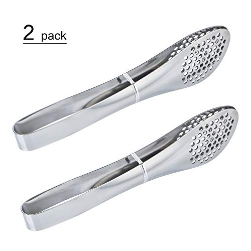 MSY BIGSUNNY 9 inch Buffet Tongs, 2 Pack Stainless Steel Food Serving Tongs