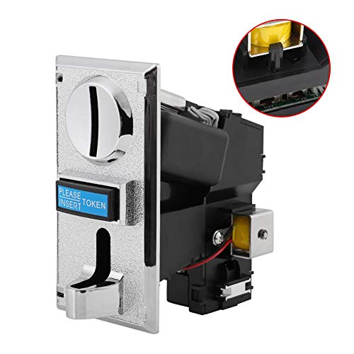 Multi Coin Acceptor, 6 Kinds of Different Coins Selector Acceptor, High Accuracy, Anti-Phishing, Anti-Mixed Coin, for Vending Machines, Game Machine, etc