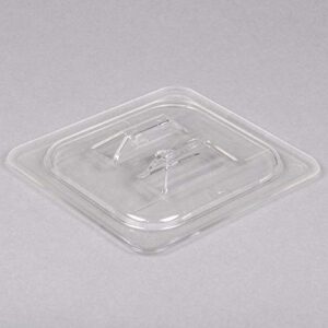 YBSVO 1/6 Size Clear Polycarbonate Food Pan Lid with Handle- Pack of 6