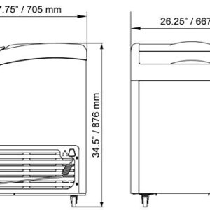 Ancaster Food Equipment 160L Capacity Glass Top Ice Cream Freezer