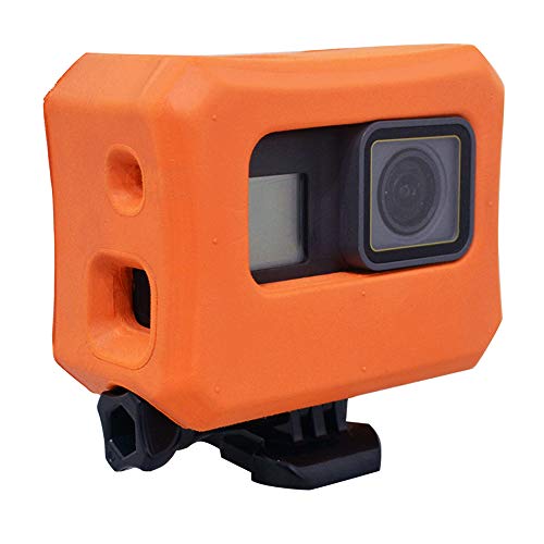 Floating Case for Gopro Hero 7 with Screw Ultra-Buoyant Floaty for Go Pro Hero 6/5 & 2018 Water Sports Swimming Diving - Orange