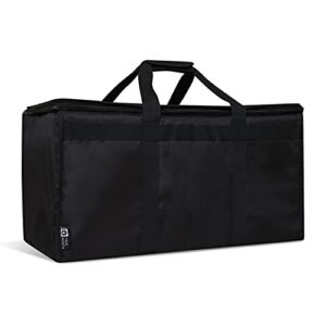 true north insulated food delivery bag w/divider (23"x15"x14") - uber eats food warmer bag - pizza bags for delivery, warming bags for food - insulated delivery bags for hot food - pizza delivery bag