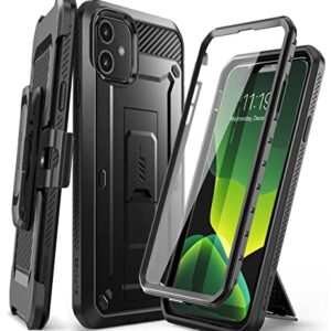 SUPCASE Unicorn Beetle Pro Series Case Designed for iPhone 11 6.1 Inch (2019 Release), Built-In Screen Protector Full-Body Rugged Holster Case (Black)