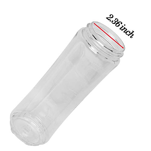 Replacement Cup Parts Compatible with Oster My Blend Blender BLSTPB models and BLSTP2, (2 Pack) 20 OZ Sport Bottle with Lid