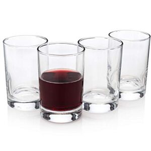 HISTORY COMPANY “Bàcaro di Veneto” Rustic Italian Stemless Wine Glass 4-Piece Set (Gift Box Collection)
