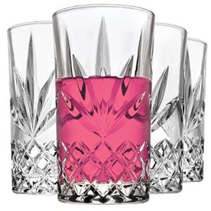godinger highball glasses, tall drinking glasses for water, juice, cocktails, beer or wine - set of 4