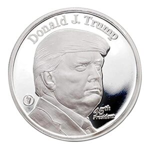 1 troy oz .999 pure silver medal 45th president donald trump and the white house