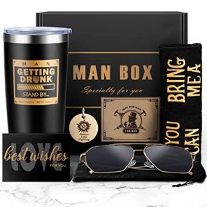 birthday gifts for men, premium tumbler gifts basket for men, unique dad gift ideas from daughter wife, valentines gifts, christmas gifts for men him husband - gifts for men who have everything