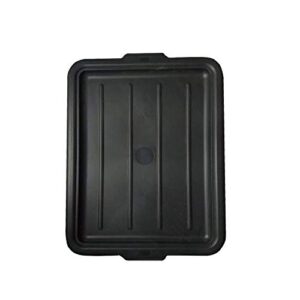 restaurantware lid only: rw clean 23.2 inch x 16.9 inch bus tub lid, 1 snap-on lid for bus box - with handles, black plastic restaurant tub lid, bus tub sold separately