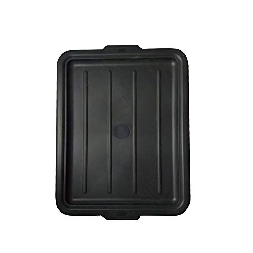 Restaurantware LID ONLY: RW Clean 23.2 Inch x 16.9 Inch Bus Tub Lid, 1 Snap-On Lid For Bus Box - With Handles, Black Plastic Restaurant Tub Lid, Bus Tub Sold Separately