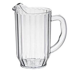 Restaurantware Base 47 Ounce Beer Pitcher, 1 Durable Restaurant Pitcher - Hard Plastic, Serve Soda, Lemonade, Juice, or Sangria, Clear Plastic Water Pitcher, For Bars, Parties, or Homes