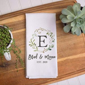 Custom Waffle Weave Dish Towel | Personalized Kitchen Towel | Housewarming Gift | Wedding Gift | Personalized Dish Towel | Housewarming Gift